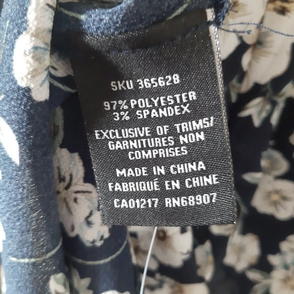 Le Chateau Floral Printed Crepe De Chine Tunic Dress - Picture 10 of 13